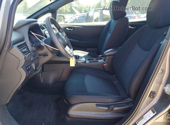 1N4BZ1CP7KC317276 2019 NISSAN LEAF Серый Вид салона спереди