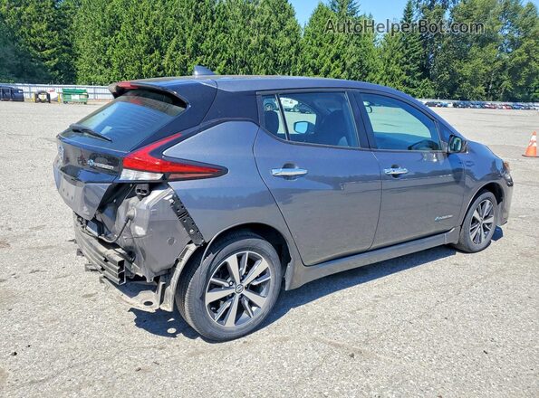 1N4BZ1CP7KC317276 2019 NISSAN LEAF Серый Задняя правая четверть