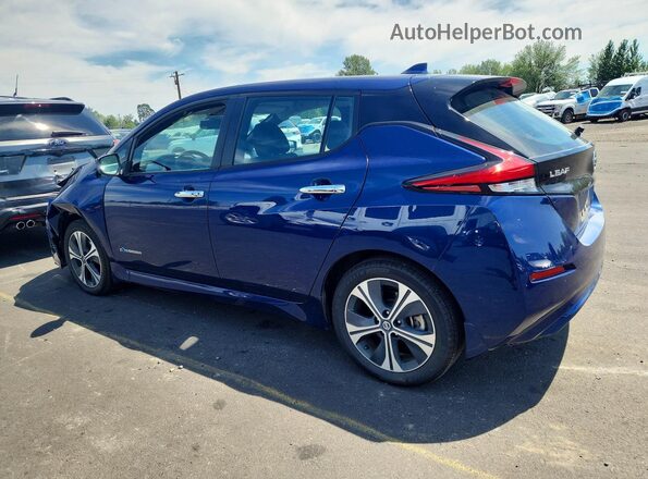 1N4BZ1CP7KC319206 2019 NISSAN LEAF Blue Trasero izquierdo