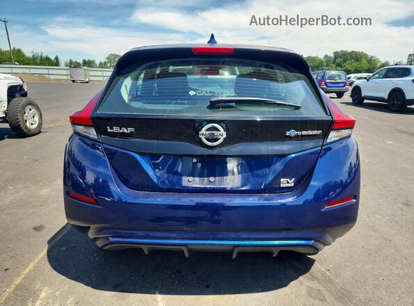 1N4BZ1CP7KC319206 2019 NISSAN LEAF Blue Vista trasera