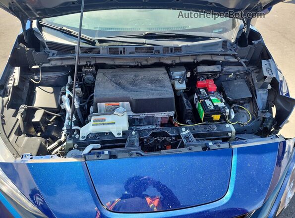 1N4BZ1CP7KC319206 2019 NISSAN LEAF Blue Vista interior trasera