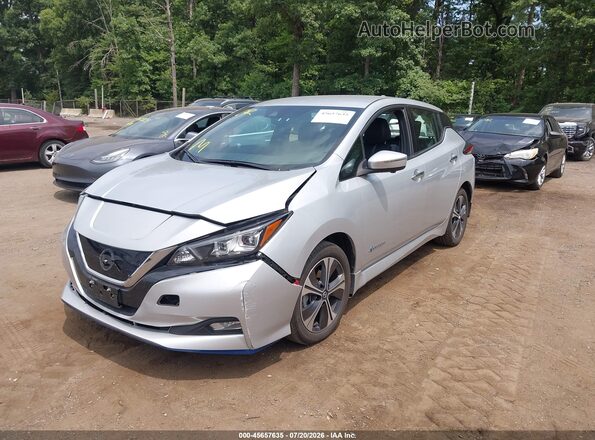 1N4BZ1CP8KC319554 2019 NISSAN LEAF Silver წინა მარცხენა ხედი სამი მეოთხედიდან