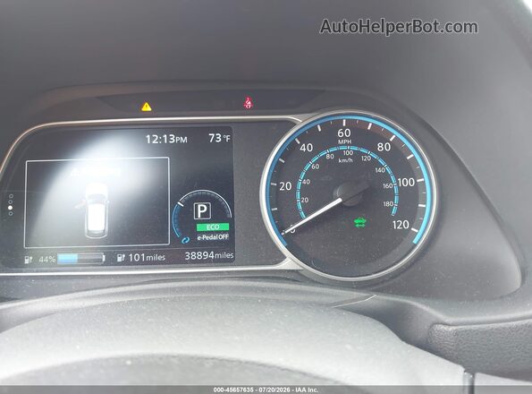 1N4BZ1CP8KC319554 2019 NISSAN LEAF Silver უკანა სავარძლების ხედი
