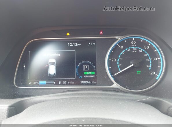 1N4BZ1CP8KC319554 2019 NISSAN LEAF Silver უკანა სალონის ხედი