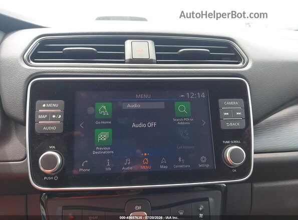 1N4BZ1CP8KC319554 2019 NISSAN LEAF Silver სალონის 360-გრადუსიანი ხედი