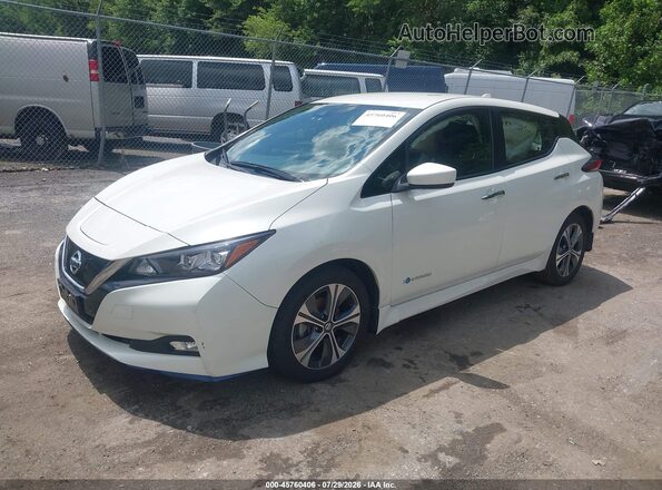 1N4BZ1CP9KC311432 2019 NISSAN LEAF Белый Передняя левая четверть