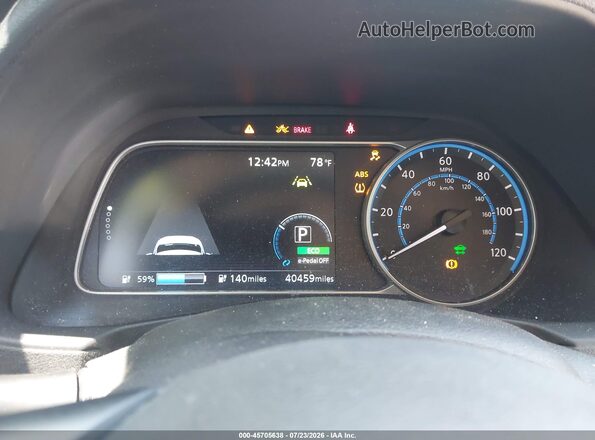 1N4BZ1CV0NC563525 2022 NISSAN LEAF Silver Вид задніх сидінь