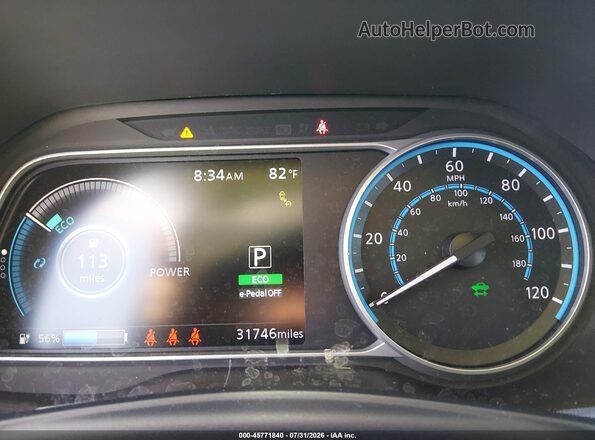 1N4BZ1CV2NC559749 2022 NISSAN LEAF Blue Widok tylnych siedzeń