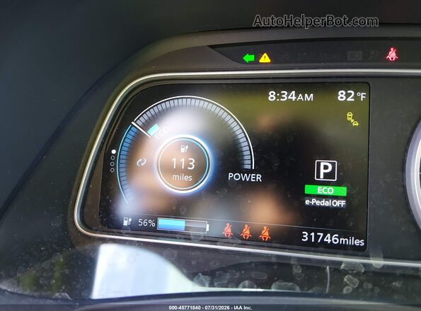 1N4BZ1CV2NC559749 2022 NISSAN LEAF Blue 