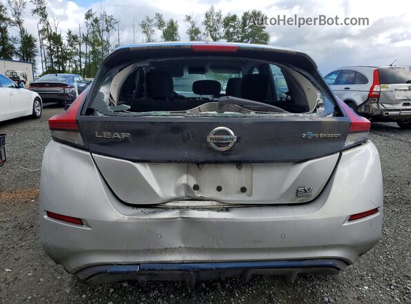 1N4BZ1CV5MC555550 2021 NISSAN LEAF Silver უკანა ხედი
