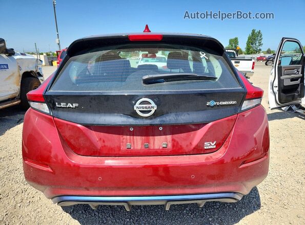 1N4BZ1CV8NC562879 2022 NISSAN LEAF Red Vista trasera