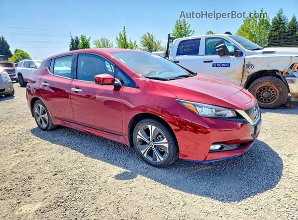1N4BZ1CV8NC562879 2022 NISSAN LEAF Red Delantero derecho