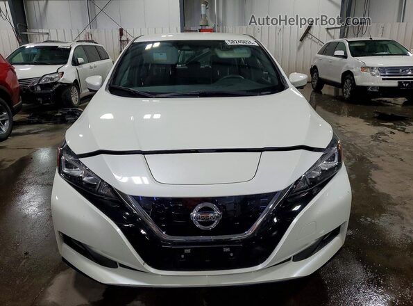 1N4BZ1CVXMC553325 2021 NISSAN LEAF White Вид спереду