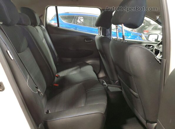 1N4BZ1CVXMC553325 2021 NISSAN LEAF White Вид задніх сидінь