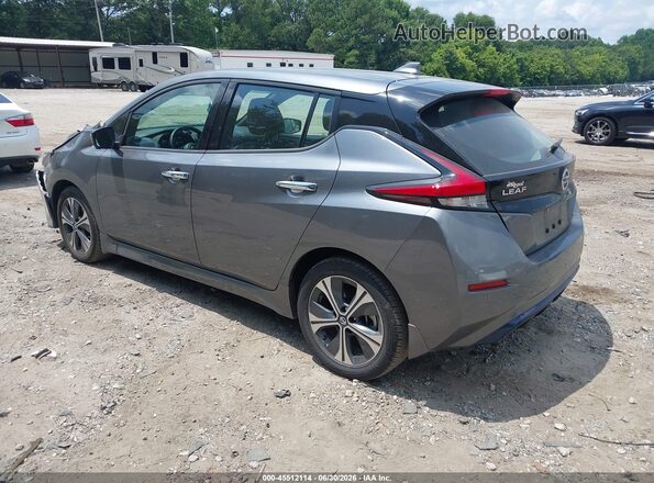 1N4BZ1DV9MC553556 2021 NISSAN LEAF Gray Trasero izquierdo