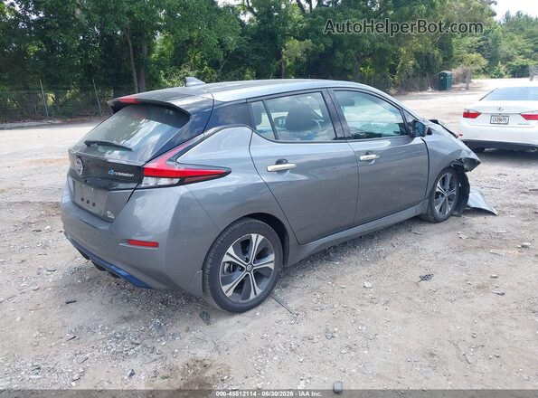 1N4BZ1DV9MC553556 2021 NISSAN LEAF Gray Trasero derecho