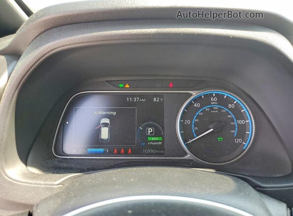 1N4CZ1CV0SC565906 2025 NISSAN LEAF Charcoal ხელსაწყოთა პანელის ხედი