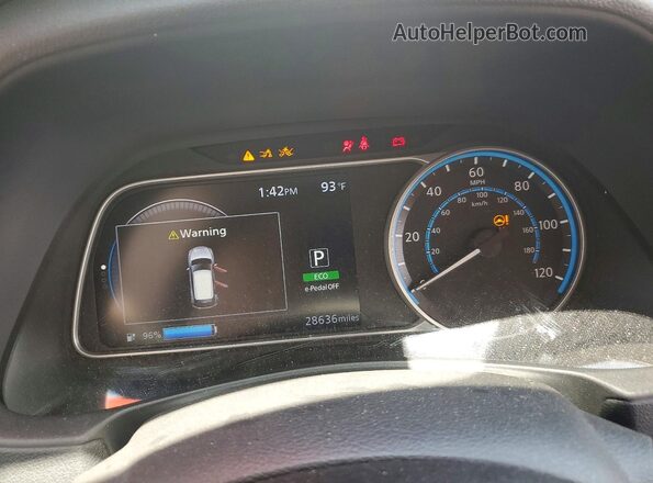 1N4CZ1CV6SC559723 2025 NISSAN LEAF White Вид щитка приладів