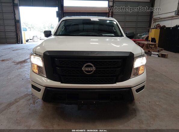 1N6AA1CE9PN113809 2023 NISSAN TITAN White Widok zestawu wskaźników