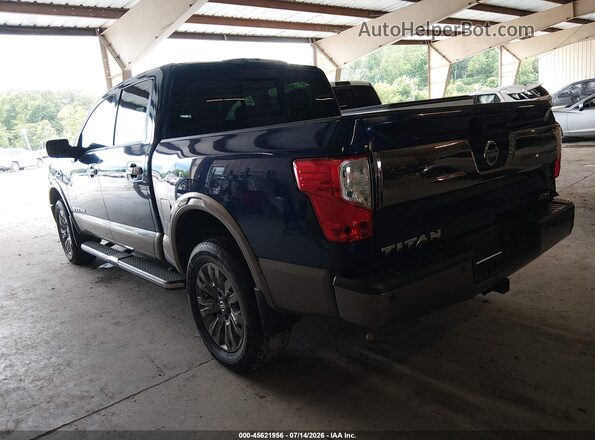 1N6AA1E57HN507923 2017 NISSAN TITAN Blue Задня ліва чверть