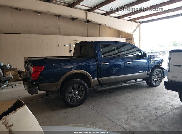 1N6AA1E57HN507923 2017 NISSAN TITAN Blue Вид задньої частини салону