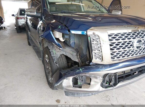 1N6AA1E57HN507923 2017 NISSAN TITAN Blue Вид спереду