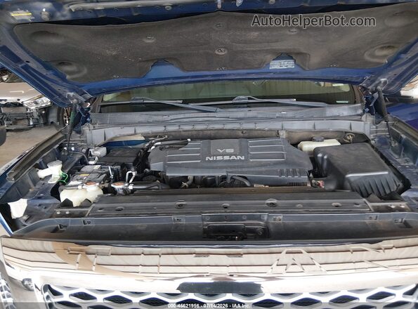 1N6AA1E57HN507923 2017 NISSAN TITAN Blue Вид ззаду