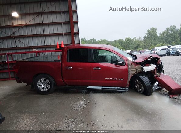 1N6AA1E69JN548164 2018 NISSAN TITAN Red Вид задньої частини салону