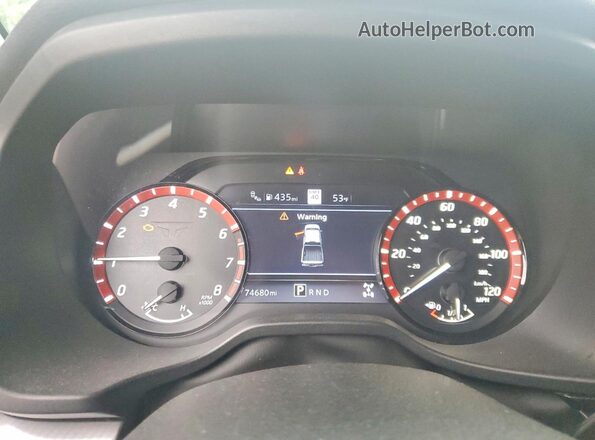 1N6AA1ED2MN533976 2021 NISSAN TITAN Черный Вид щитка приборов