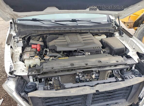 1N6AA1EE3NN106980 2022 NISSAN TITAN White Widok wnętrza z tyłu