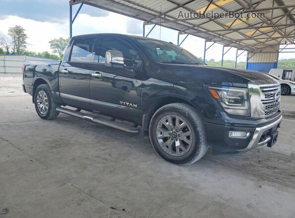1N6AA1EF0MN511623 2021 NISSAN TITAN Черный Передняя правая четверть