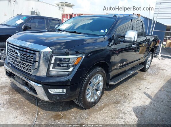 1N6AA1EF1LN506560 2020 NISSAN TITAN Черный Передняя левая четверть