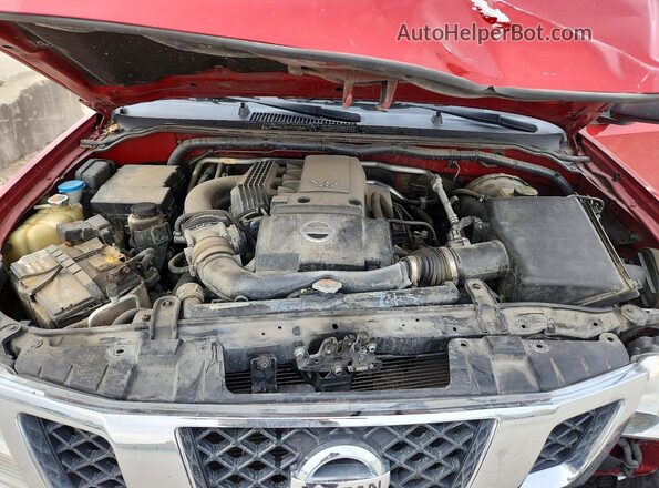 1N6AD0EV5GN780360 2016 NISSAN FRONTIER Red Widok wnętrza z tyłu