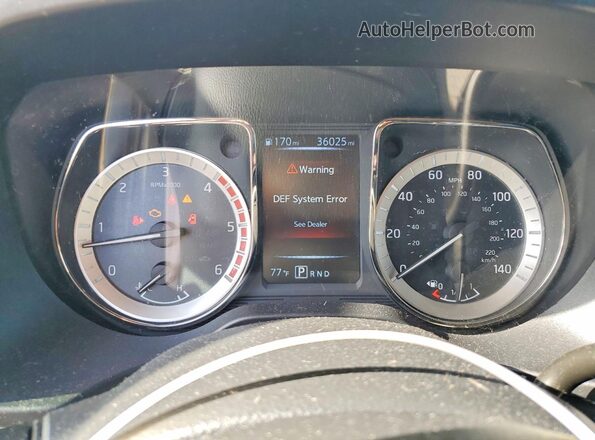 1N6BA1F13HN512990 2017 NISSAN TITAN Black Instrument cluster view