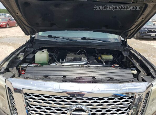 1N6BA1F22GN509733 2016 NISSAN TITAN Brown Vista del compartimento del motor