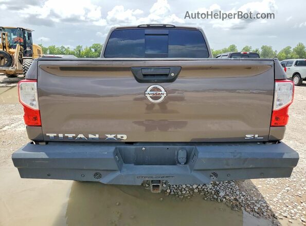 1N6BA1F22GN509733 2016 NISSAN TITAN Brown Vista trasera
