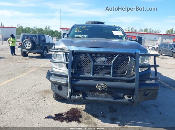 1N6BA1F38HN565864 2017 NISSAN TITAN XD Серебряный Вид щитка приборов