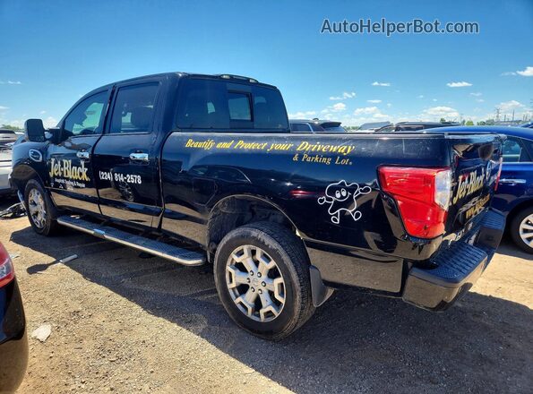 1N6BA1F40GN514799 2016 NISSAN TITAN Черный Задняя левая четверть