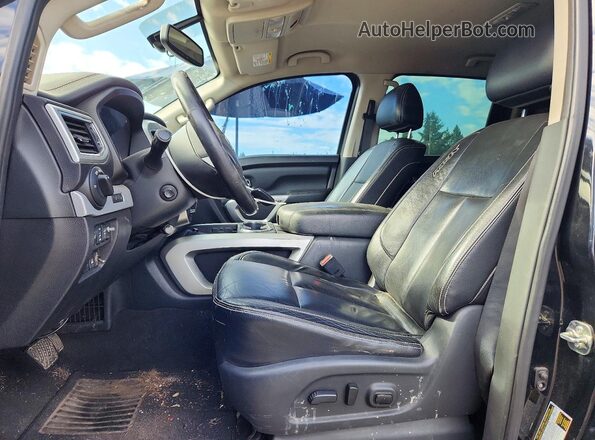 1N6BA1F40GN515516 2016 NISSAN TITAN Black Front interior view