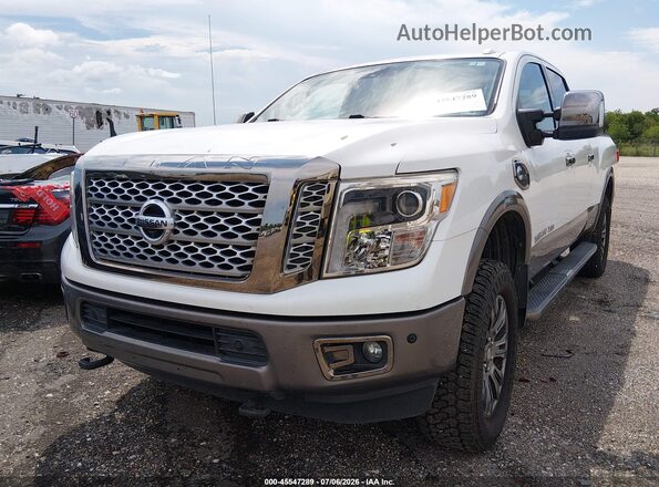1N6BA1F40HN565656 2017 NISSAN TITAN XD White Առջևի ձախ երեք քառորդ տեսարան