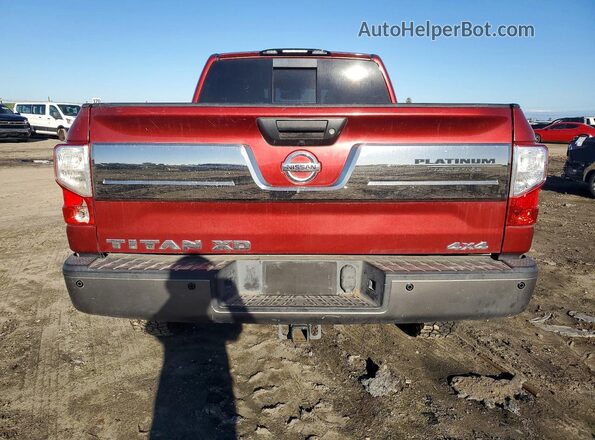 1N6BA1F41GN512561 2016 NISSAN TITAN Красный Вид сзади