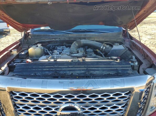 1N6BA1F41GN512561 2016 NISSAN TITAN Красный Вид задней части салона