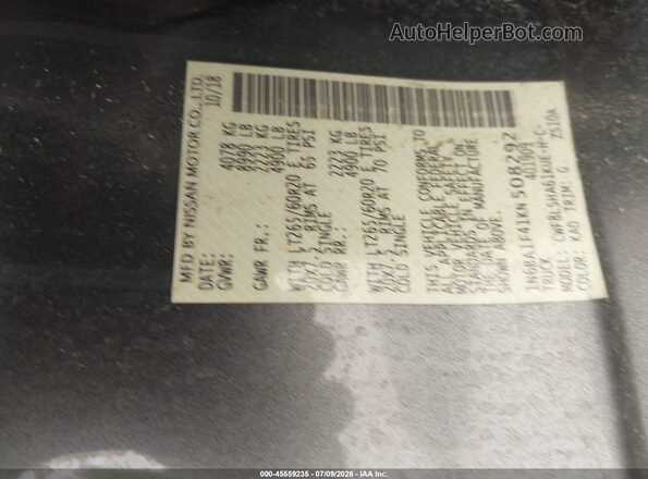 1N6BA1F41KN508292 2019 NISSAN TITAN XD Серый Вид подкапотного пространства