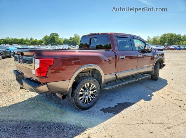 1N6BA1F42GN507076 2016 NISSAN TITAN Коричневый Задняя правая четверть