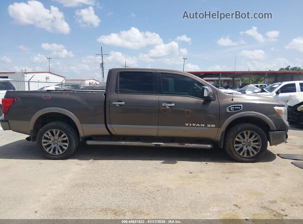 1N6BA1F44KN517620 2019 NISSAN TITAN XD Gray Rear interior view