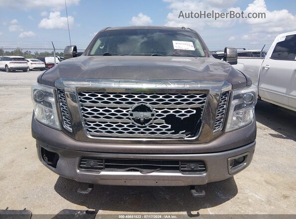 1N6BA1F44KN517620 2019 NISSAN TITAN XD Gray Instrument cluster view