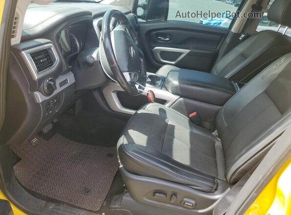 1N6BA1F45GN511350 2016 NISSAN TITAN Yellow Vista interior delantera