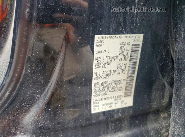 1N6BA1F46JN541609 2018 NISSAN TITAN Черный Вид подкапотного пространства