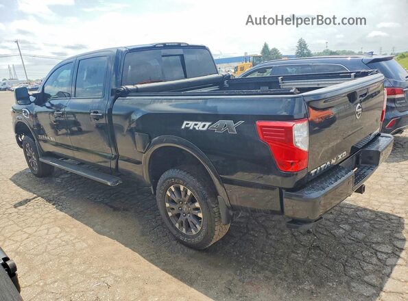 1N6BA1F46JN541609 2018 NISSAN TITAN Черный Задняя левая четверть