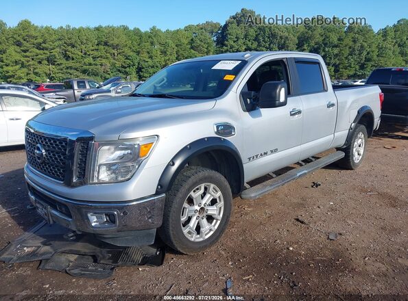 1N6BA1F48HN551682 2017 NISSAN TITAN XD Silver წინა მარცხენა ხედი სამი მეოთხედიდან